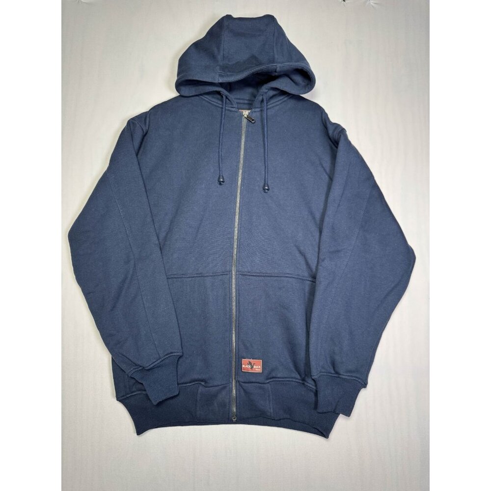 Black Duck Wallo Hoodie Blue Full Zip Sweatshirt Men's Size Large Regular